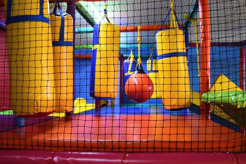 Juego suave con redes y pelotas